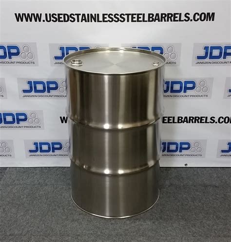 New 55 Gallon Stainless Steel Barrel Closed Top 12 Mm