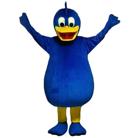 blue monk mascot costume