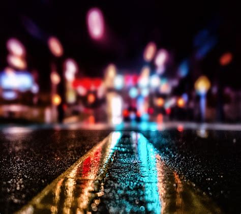 Bokeh Street Lights Reflection Photography Photography Projects
