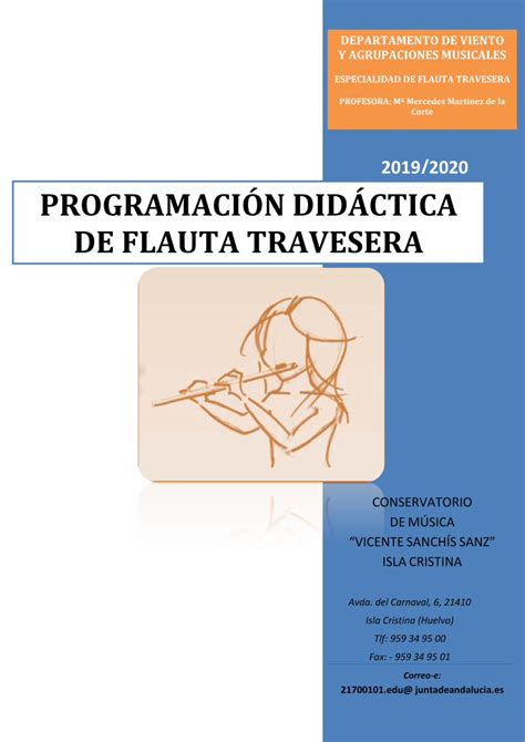 Pdf Programación Didáctica De Flauta Traveseraprogramación Didáctica