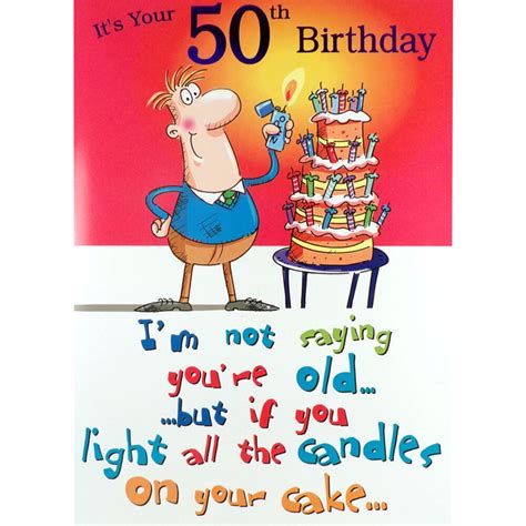 Funny 50th Birthday Cards Printable Free Printable Templates Free