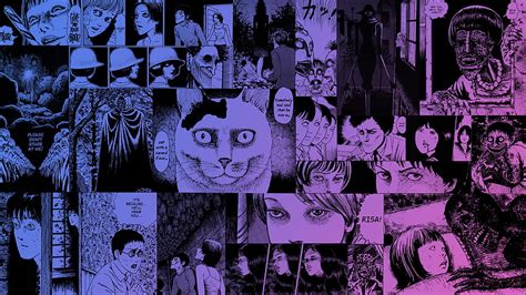 Junji Ito Junji Ito Japon Sanatı Sanat Korku Mangası Hd Duvar