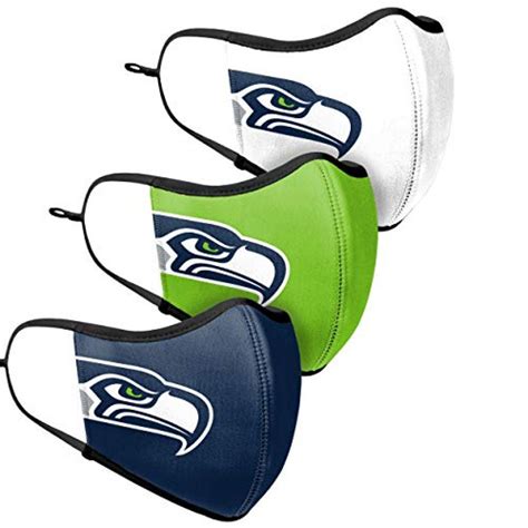 Seattle Seahawks Face Mask 3 Pack Sports Hard Hats