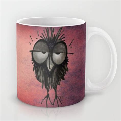 Funny Sleepy Owl Mug Pink Coffee Mugs Owl Coffee Mugs