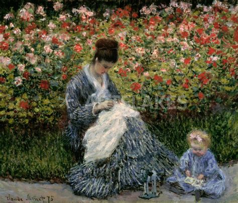 The claude monet foundation is open to visitors every day, including holidays, from april 1 to november 1. "Monet/Camille mit Kind im Garten/1875" Bild als Poster ...