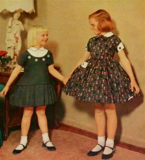 New School Dresses 1950s Vintage Girls Dresses Vintage Outfits