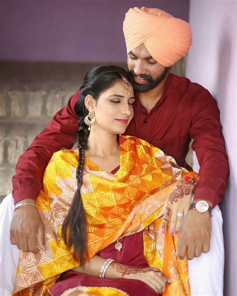 Pin By Gurimalhi On Punjabi Couple Couples Photoshoot Punjabi Wedding Couple Punjabi Couple