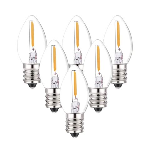 C7 Led Bulbs 0 5 Watts Led Filament Night Light Bulbs E12 Candelabra