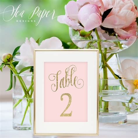 Ava Printable Table Numbers 1 20 4x6 And 5x7