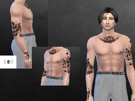 The Sims Resource Male Tattoo Set For The Sims 4