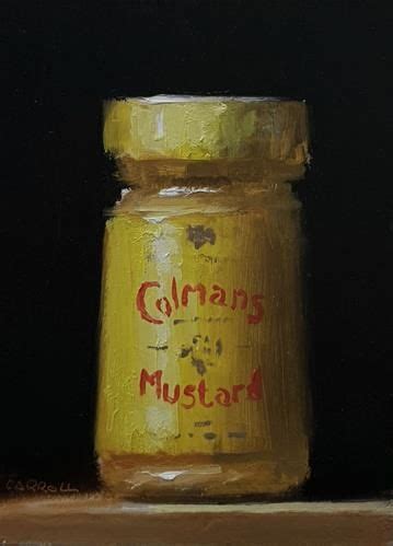Daily Paintworks Mustard Original Fine Art For Sale Neil