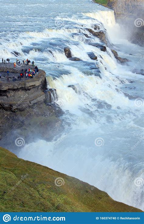 The Famous Gullfoss Waterfall In Iceland Stock Photo Image Of