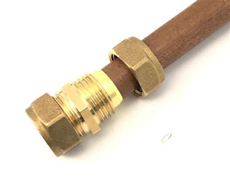 12inch 15mm Solid Brass Copper Pipe Fitting Connector For Household