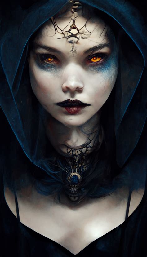 Witch Dark Fantasy Character Design Digital Art Women Evil Queen