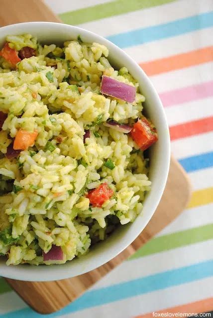 Menu & reservations make reservations. Guacamole Rice - Foxes Love Lemons | Recipe | Food dishes ...
