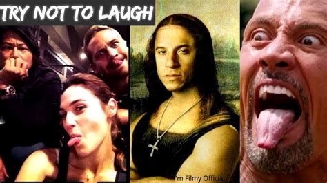 fast and furious series hilarious bloopers and gag reel gal gadot vin diesel youtube