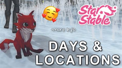 Red Fox Secret Quest Days And Locations Star Stable Online Youtube