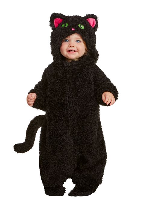 Black Cat Costume For Babies Warm Halloween Costume