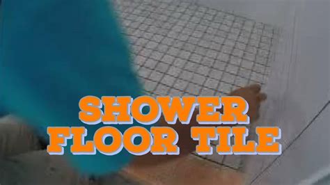 How To Lay 2x2 Mosaic Shower Floor Tile 2 Youtube