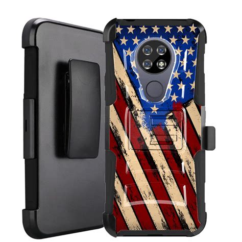 Dalux Hybrid Kickstand Holster Phone Case Compatible With Cricket