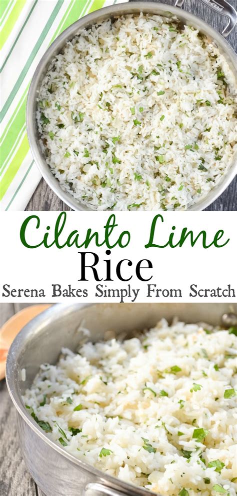 Add the cilantro lime mixture and fold it into the rice. Cilantro Lime Rice | Serena Bakes Simply From Scratch
