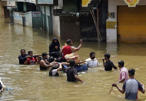 photos floods hit parts of hyderabad as rains return news photos gulf news