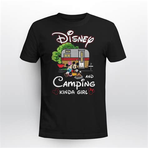 Mickey And Minnie Disney And Camping Kinda Girl Shirt Tiniven