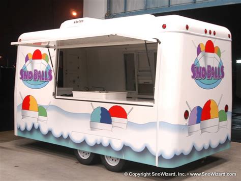 Snoball Trailer Features Snowizard Inc Snow Cone Stand Snow Cones Shaved Ice