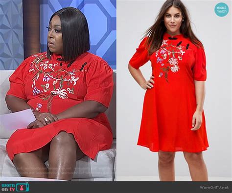 Wornontv Lonis Red Floral Embroidered Mini Dress On The Real Loni