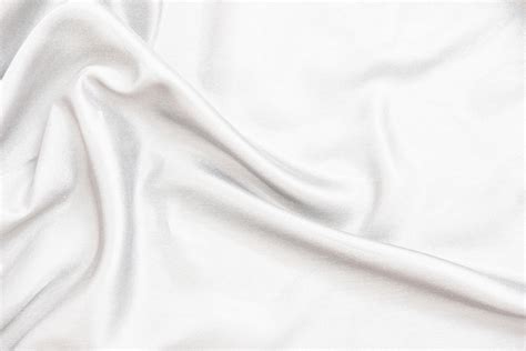 Smooth Elegant White Silk Fabric Or Satin Luxury Cloth Texture For