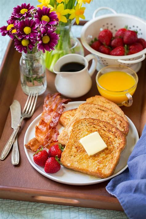 Traditional breakfast of two fried eggs. French Toast - Cooking Classy | Good morning breakfast ...