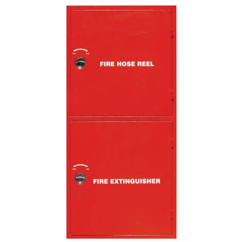 Double Compartment Fire Hose Cabinet Complete With Fire Hose Reel Fire Security Electrical