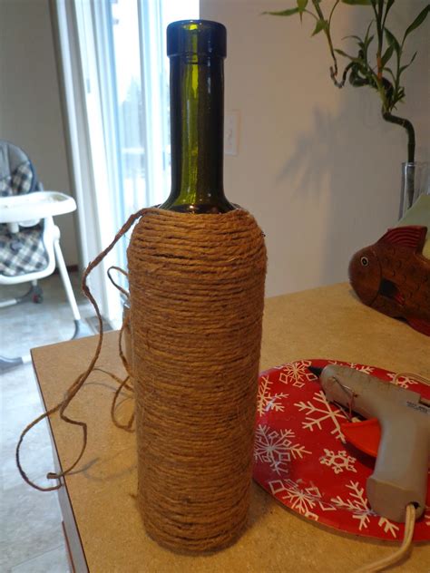 The Colbert Clan Diy Twine Covered Wine Bottles
