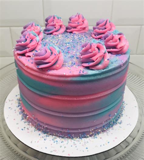 made myself a bi pride cake today ️💜 r bisexual