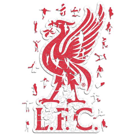 Liverpool Fc Liver Bird Logo Wooden Puzzle Iconic Puzzles