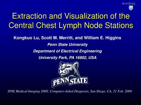 Ppt Extraction And Visualization Of The Central Chest Lymph Node