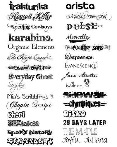 Tipos De Letras Word Tattoo Fonts Tattoo Font For Men Popular Fonts