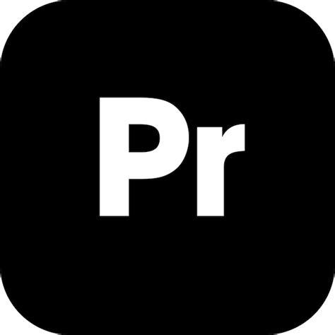 Ícone Do Adobe Premiere Vetor Premium