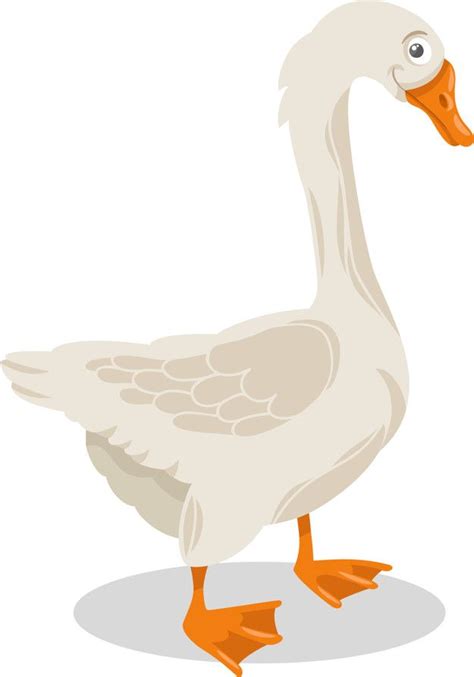 Goose Farm Bird Cartoon Illustration Premium Vector Cartoon