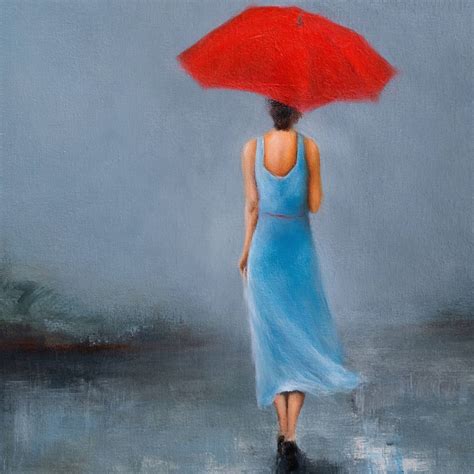 Lady With Umbrella Painting At Explore Collection
