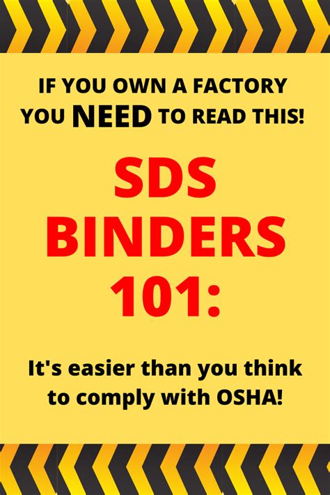 Sds Binder Requirements Osha Cal Osha Sds Binder