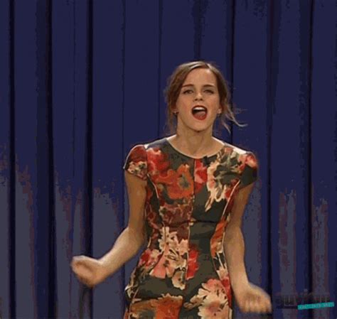 Happy Dance Emma Watson Wifflegif