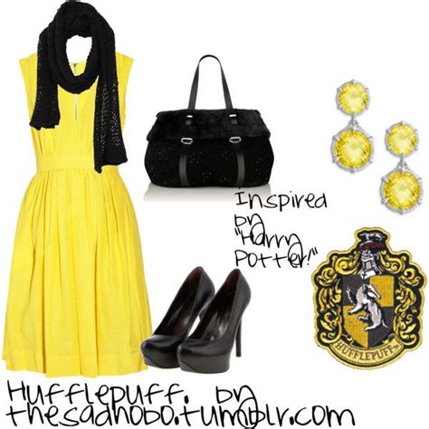 Hufflepuff Inspired Fashion Harry Potter Outfits Fashion Fandom Outfits