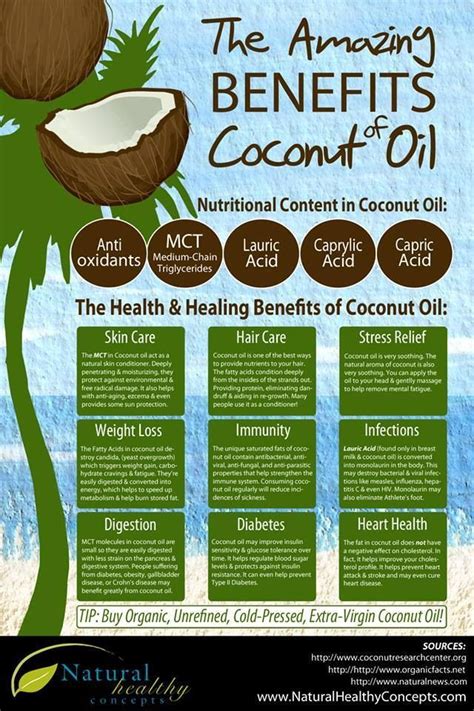 The Amazing Benefits Of Coconut Oil Infographic And Video Elephant