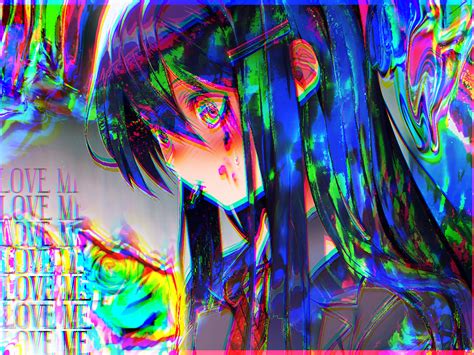 Anime Glitchcore Wallpapers Wallpaper Cave