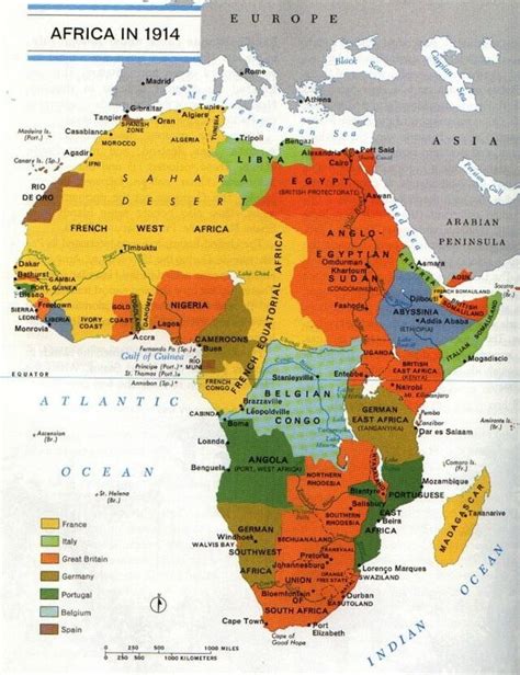 Map of colonial africa 1914. How many European countries held African colonies by 1914? - Quora
