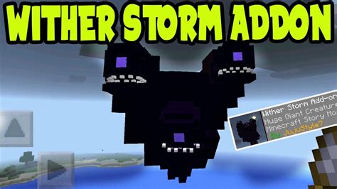 Omg Wither Storm On Minecraft Pocket Edition Mcpe Wither