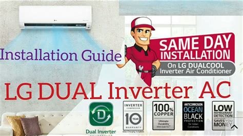 Lg's dual inverter compressor with varied speed dual rotary motor has a wider rotational frequency which saves more energy along with. LG DUAL Inverter AC full review (pre-review)[ Installation ...
