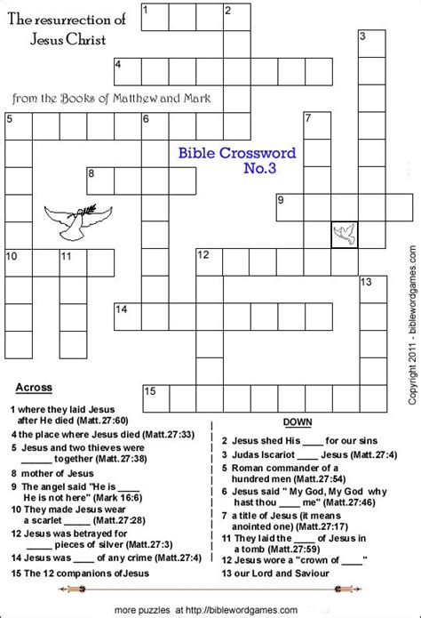 These bible study lessons are available for download as adobe pdf documents. Free Bible Christian Family Crossword puzzle | Bible ...