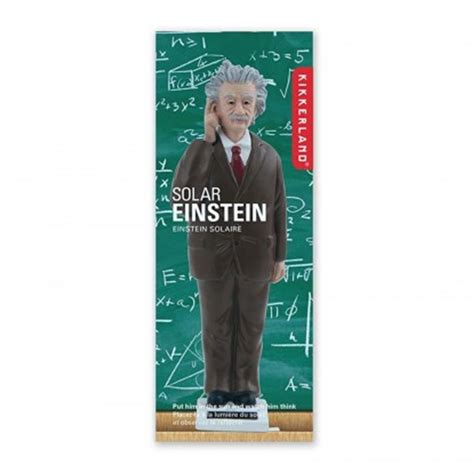 Figurine Solaire Einstein Kikkerland